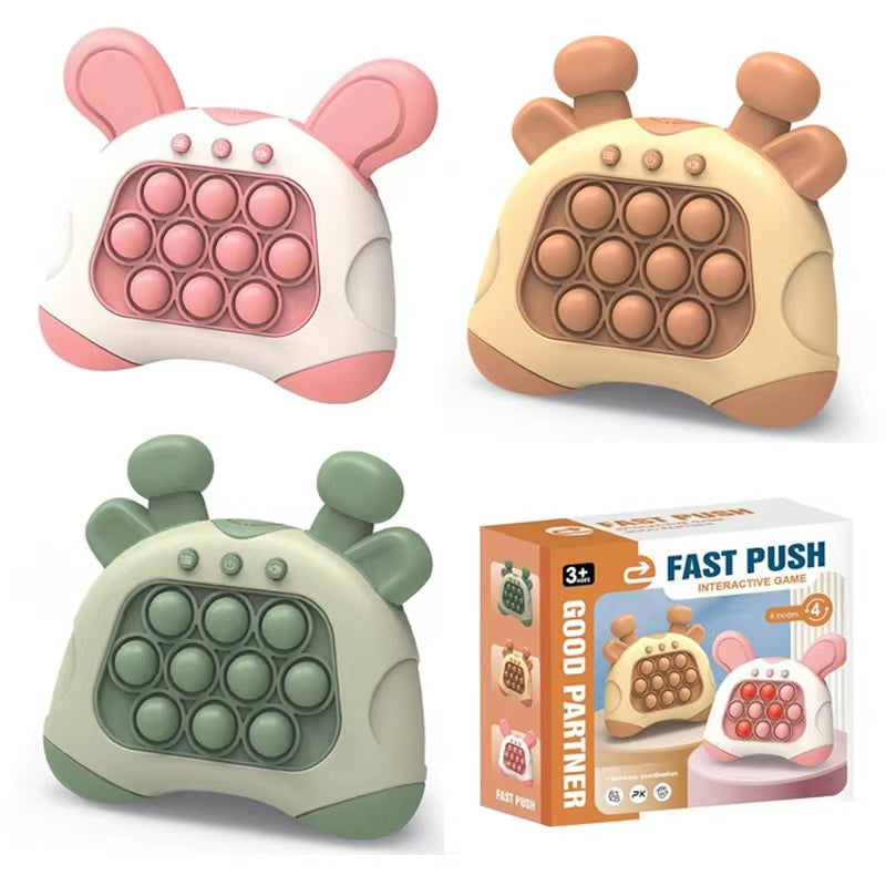Upgraded Quick Console Series Toys for Kids Push Bubble and Pop Light Fidget Anti Stress Relief Sensory Toy