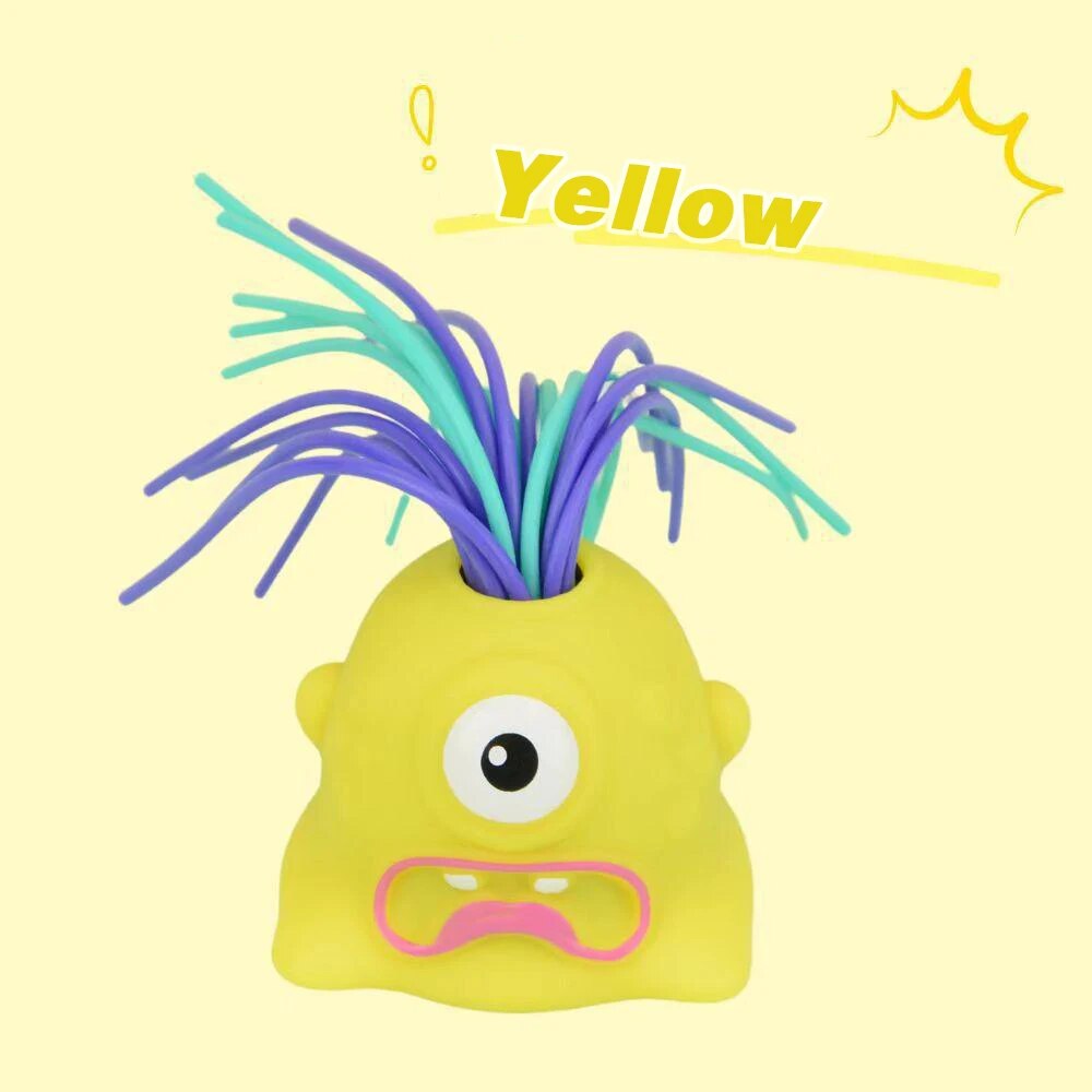 Toys For Kids Screaming Monster Pull Its Hair Educational Puzzle Children's Toys Novelty Fun Decompression Toy Gifts