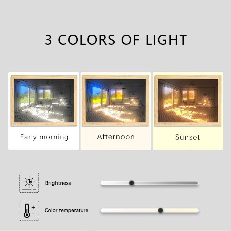 Ins Hot New Light Painting Led Night Light Bedside Lamp ZD-049