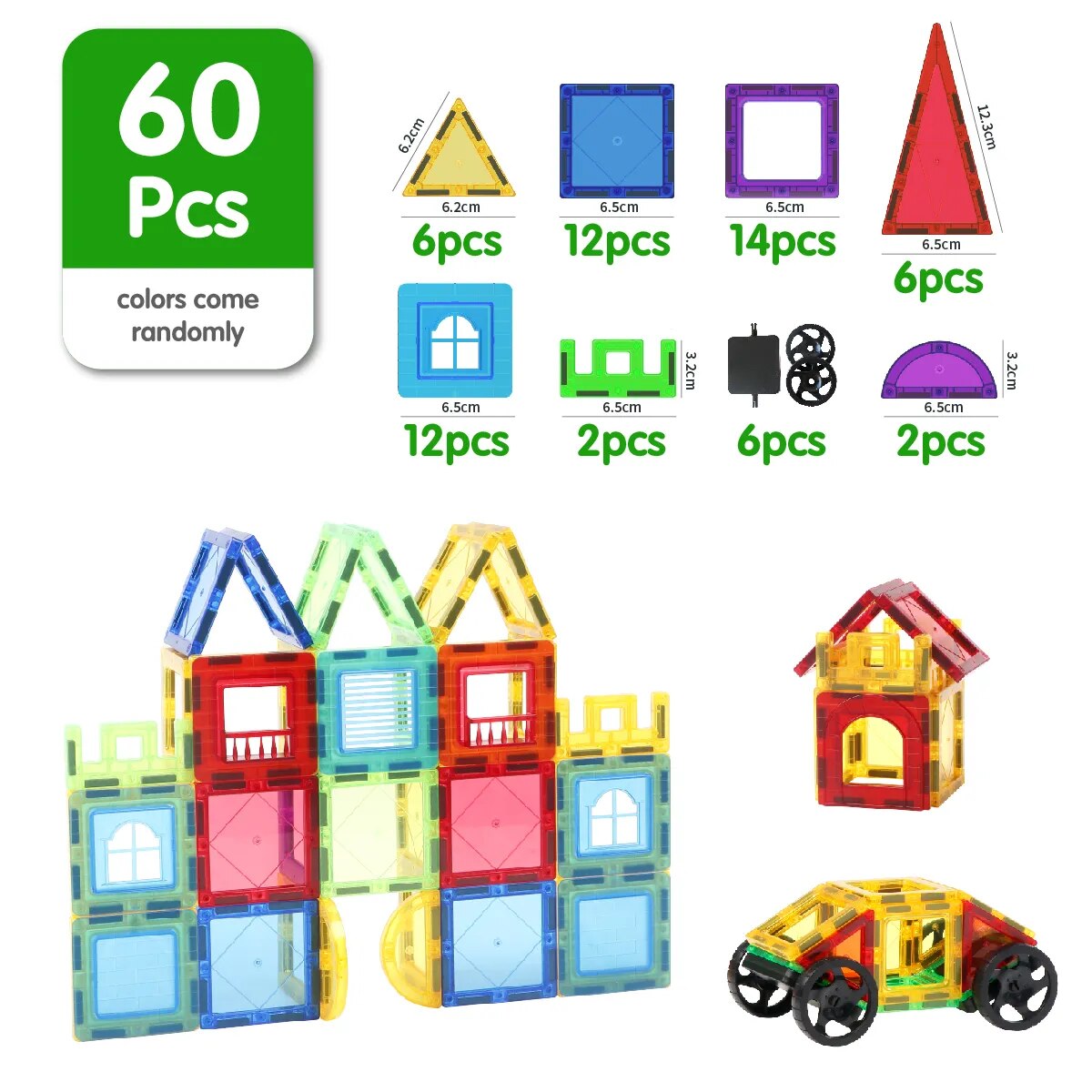 Magnetic Building Blocks Construction Set Child Toy Magnet Constructor Block Tiles Montessori Educational Toys For Kids Gift