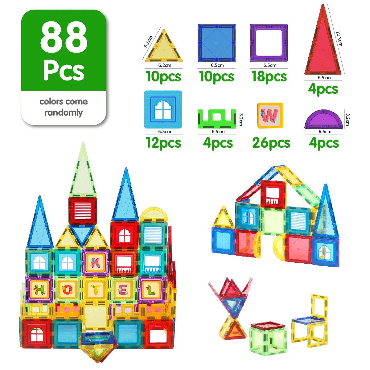 Magnetic Building Blocks Construction Set Child Toy Magnet Constructor Block Tiles Montessori Educational Toys For Kids Gift