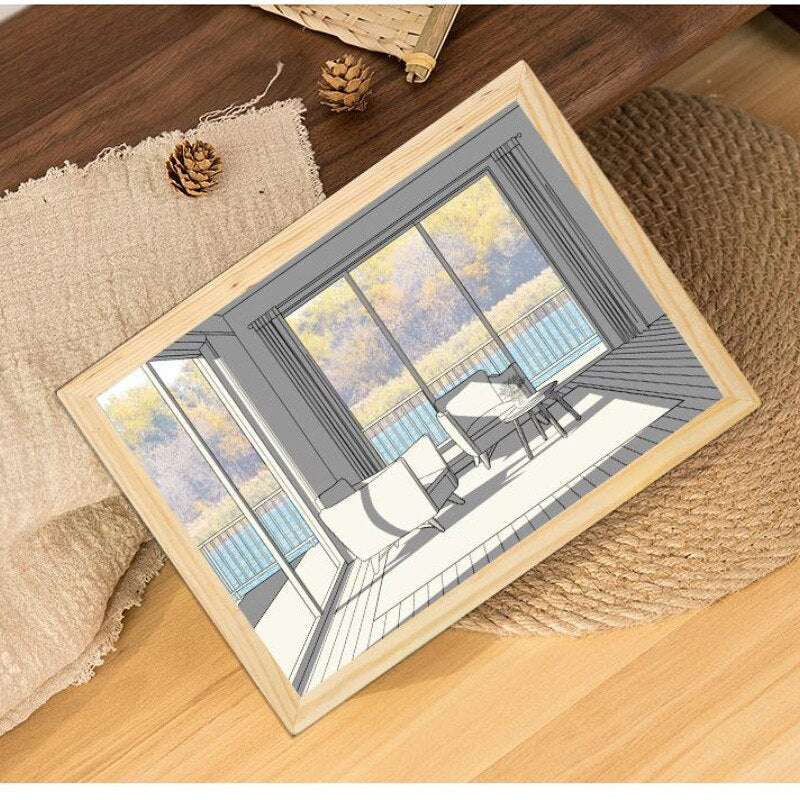 Ins Hot New Light Painting Led Night Light Bedside Lamp ZD-049