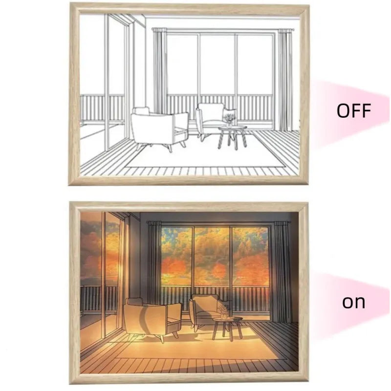 Ins Hot New Light Painting Led Night Light Bedside Lamp ZD-049