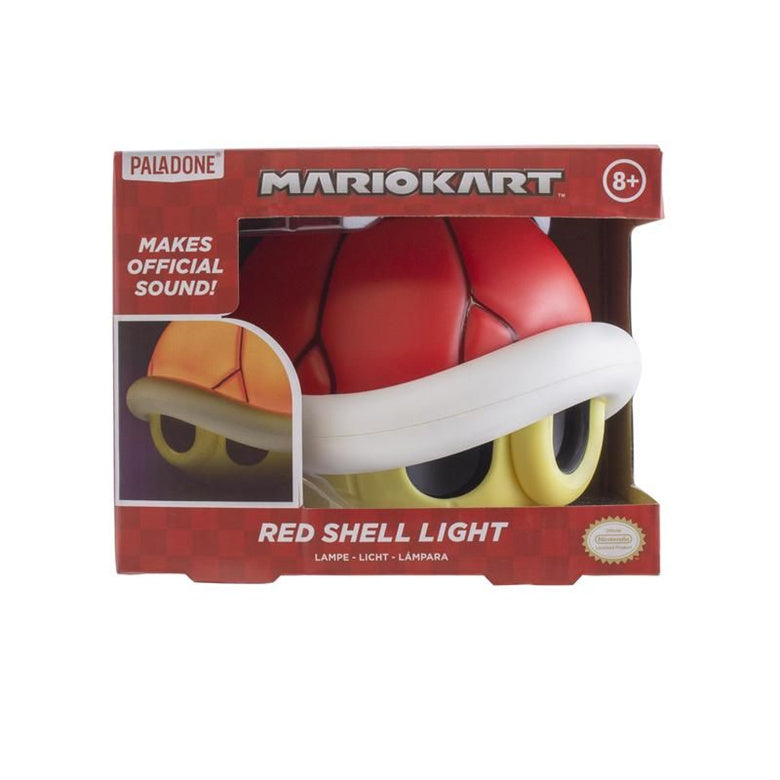 The red turtle shell of Nintendo Mario Racing around Paladone can sound nightlight ZD-041