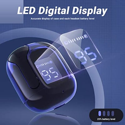 Cool Earphones Bluetooth Crystal Earbuds 6Colors ZD-005