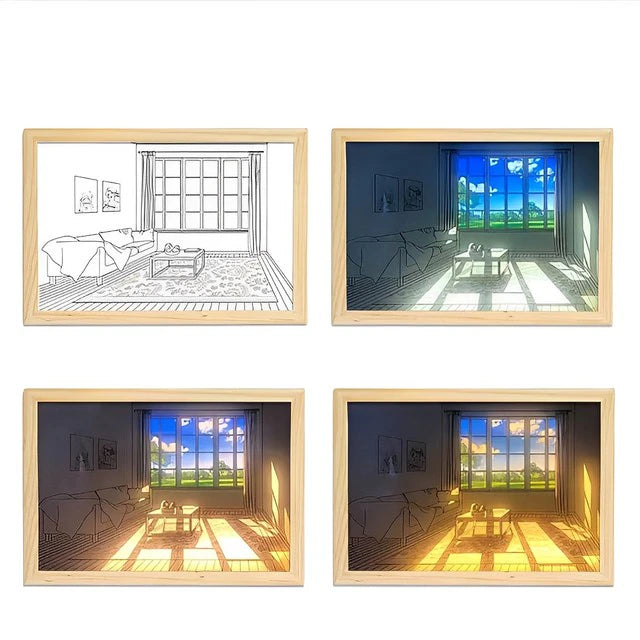 Ins Hot New Light Painting Led Night Light Bedside Lamp ZD-049
