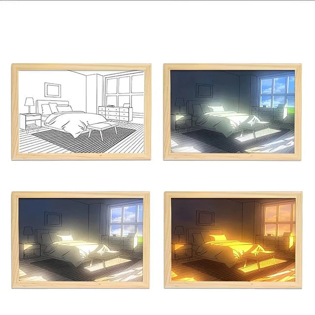 Ins Hot New Light Painting Led Night Light Bedside Lamp ZD-049