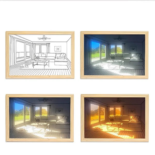 Ins Hot New Light Painting Led Night Light Bedside Lamp ZD-049