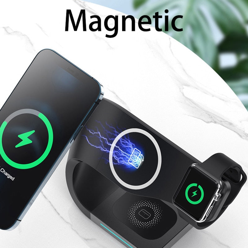 3in1 Wireless Charger for ALL Apple Magsafe Max 15W Induction Chargers ZD-018