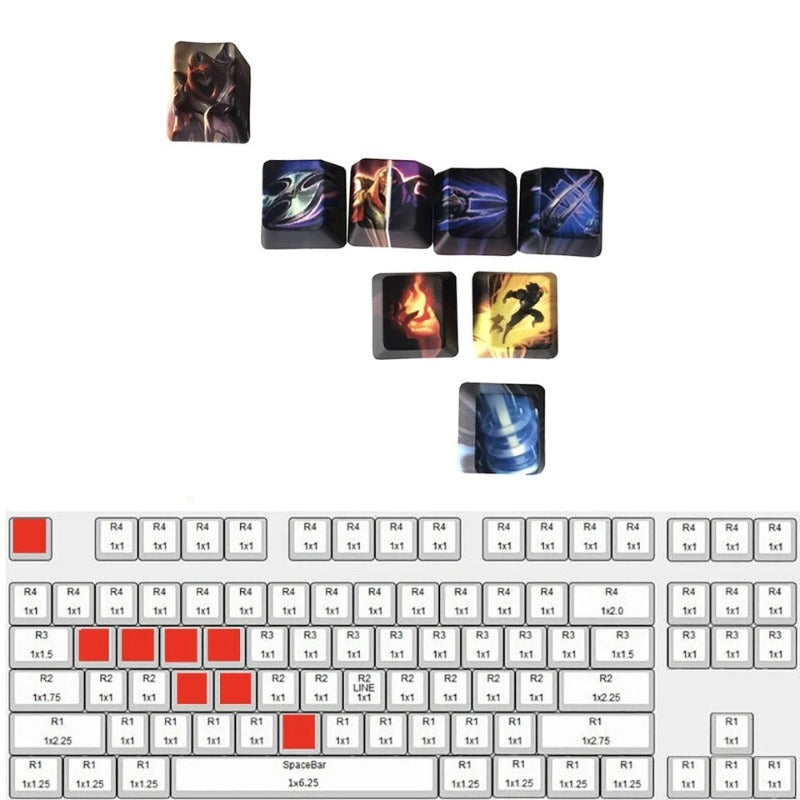 LOL Custom Keycaps OEM Cherry XDA Keycap For Mechanical Gaming Keyboard ZD-LOL-01