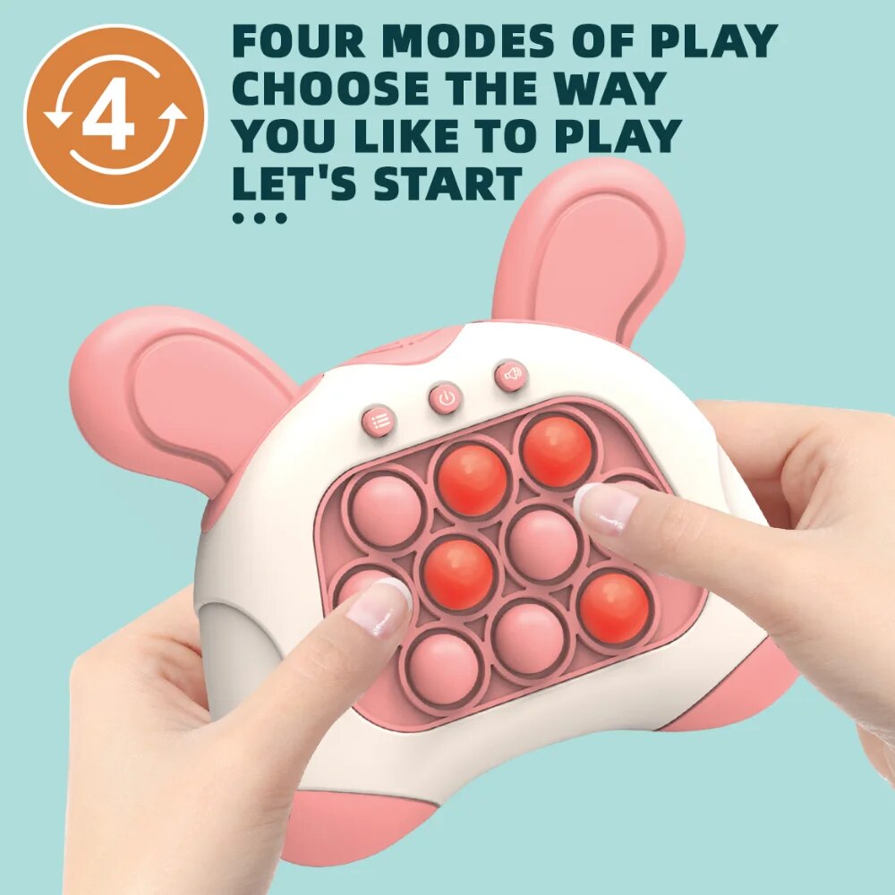 Upgraded Quick Console Series Toys for Kids Push Bubble and Pop Light Fidget Anti Stress Relief Sensory Toy