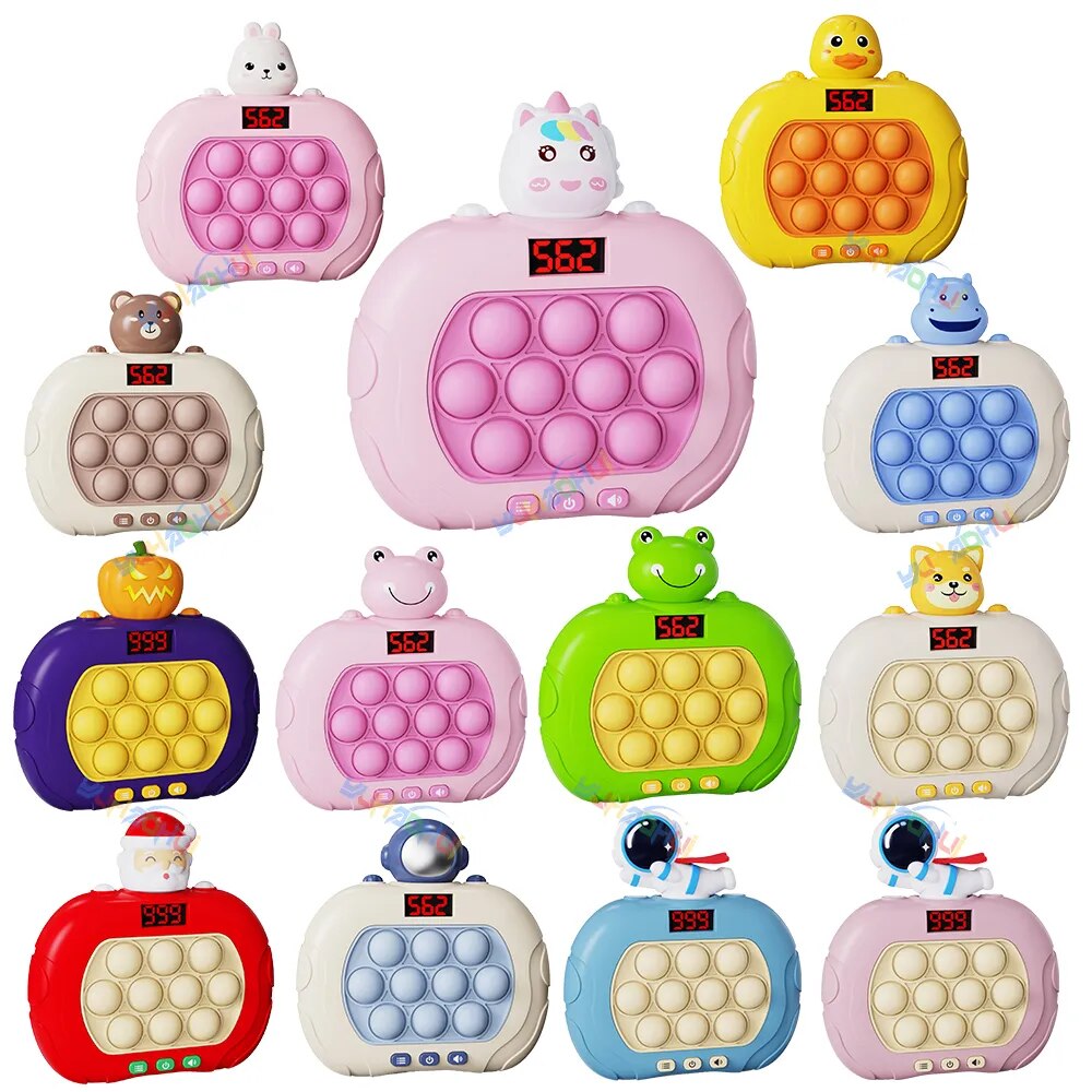 [Floor price]999 Level Electronic Pop Quick Push Game Console Toy with LED Display Screen Suitable for Adult Child Fidget Toys Christmas Gift