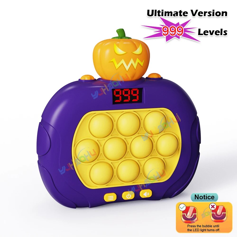 [Floor price]999 Level Electronic Pop Quick Push Game Console Toy with LED Display Screen Suitable for Adult Child Fidget Toys Christmas Gift