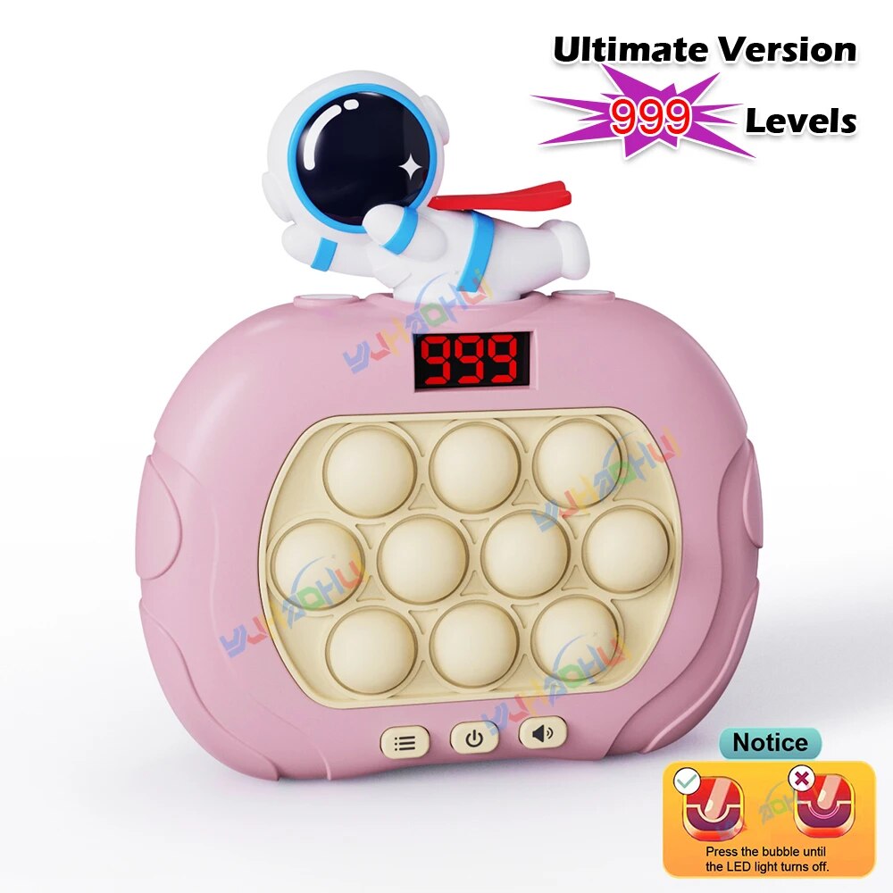 [Floor price]999 Level Electronic Pop Quick Push Game Console Toy with LED Display Screen Suitable for Adult Child Fidget Toys Christmas Gift