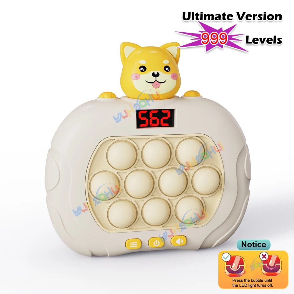 [Floor price]999 Level Electronic Pop Quick Push Game Console Toy with LED Display Screen Suitable for Adult Child Fidget Toys Christmas Gift
