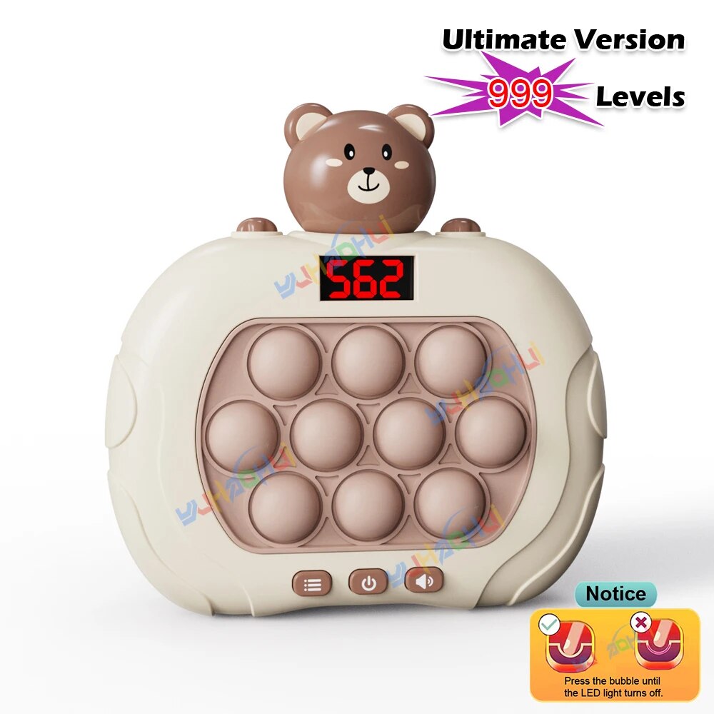 [Floor price]999 Level Electronic Pop Quick Push Game Console Toy with LED Display Screen Suitable for Adult Child Fidget Toys Christmas Gift