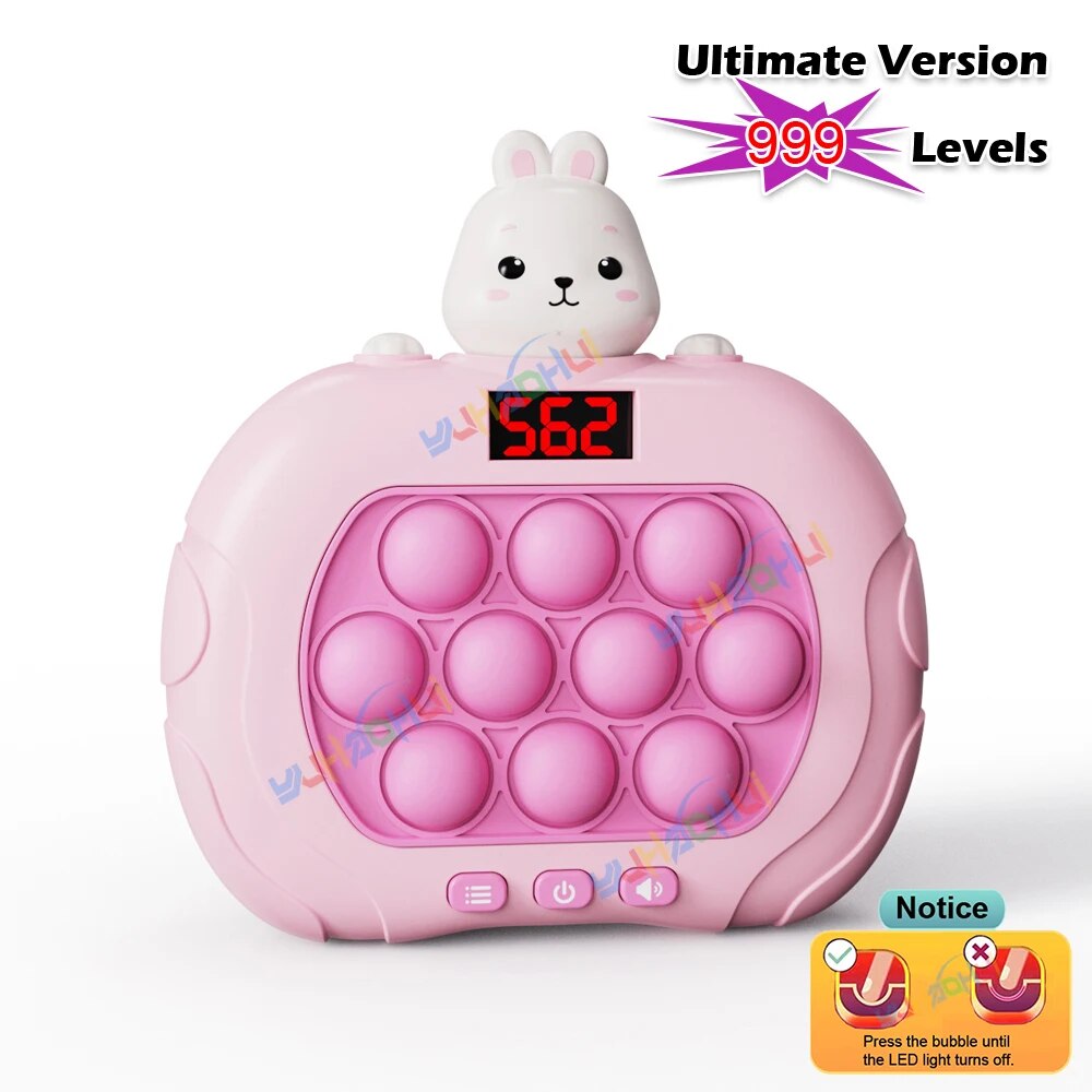 [Floor price]999 Level Electronic Pop Quick Push Game Console Toy with LED Display Screen Suitable for Adult Child Fidget Toys Christmas Gift