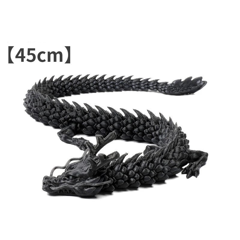 Fish Tank Landscaping Decoration Movable Jointed Dragon Statue 3D Printed Articulated Dragon Chinese Flexible Realistic Ornament