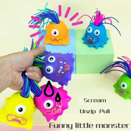 Toys For Kids Screaming Monster Pull Its Hair Educational Puzzle Children's Toys Novelty Fun Decompression Toy Gifts
