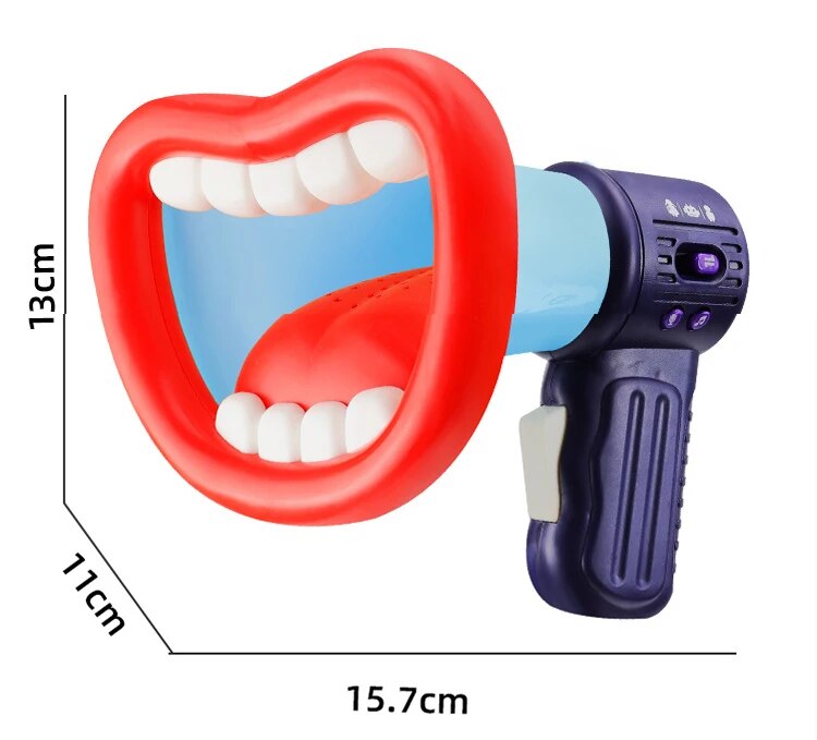Kids Funny Jokes Gifts Voice Changer Horn Party Game Big Mouth Megaphone Recording Toy Children Speaker Handheld Mic Vocal Toys