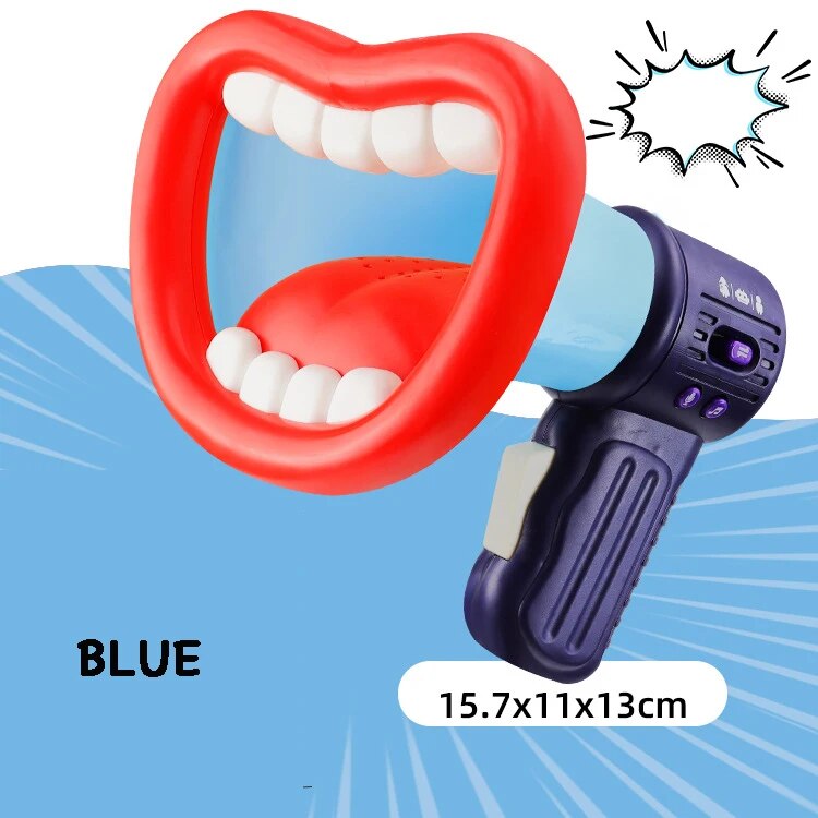 Kids Funny Jokes Gifts Voice Changer Horn Party Game Big Mouth Megaphone Recording Toy Children Speaker Handheld Mic Vocal Toys