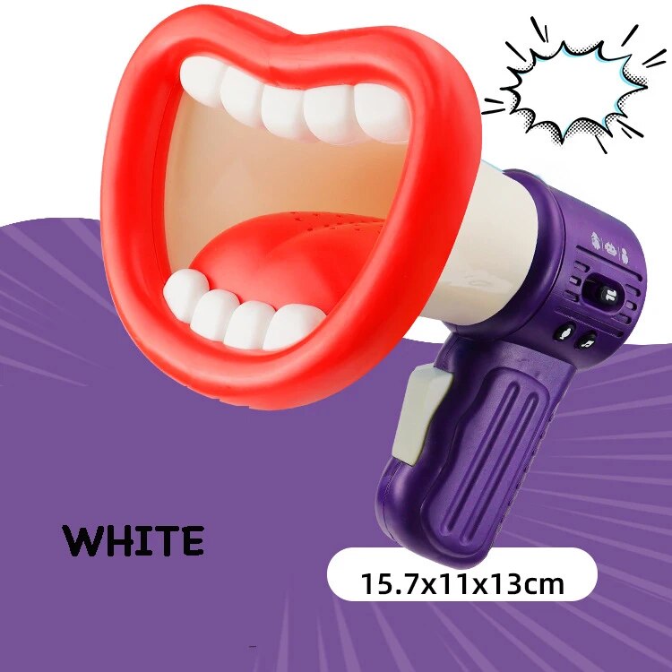 Kids Funny Jokes Gifts Voice Changer Horn Party Game Big Mouth Megaphone Recording Toy Children Speaker Handheld Mic Vocal Toys