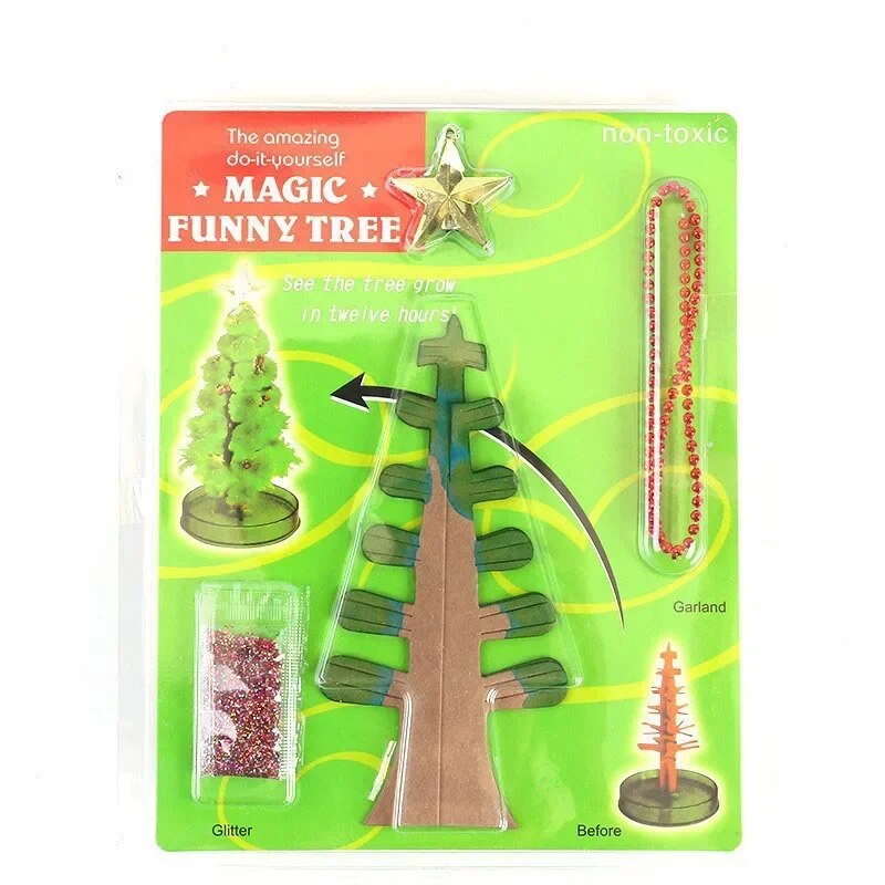 Magic Christmas Tree Magic Growing Paper Sakura Tree Magical Christmas Trees Desktop Cherry Tree Interesting Educational Toys