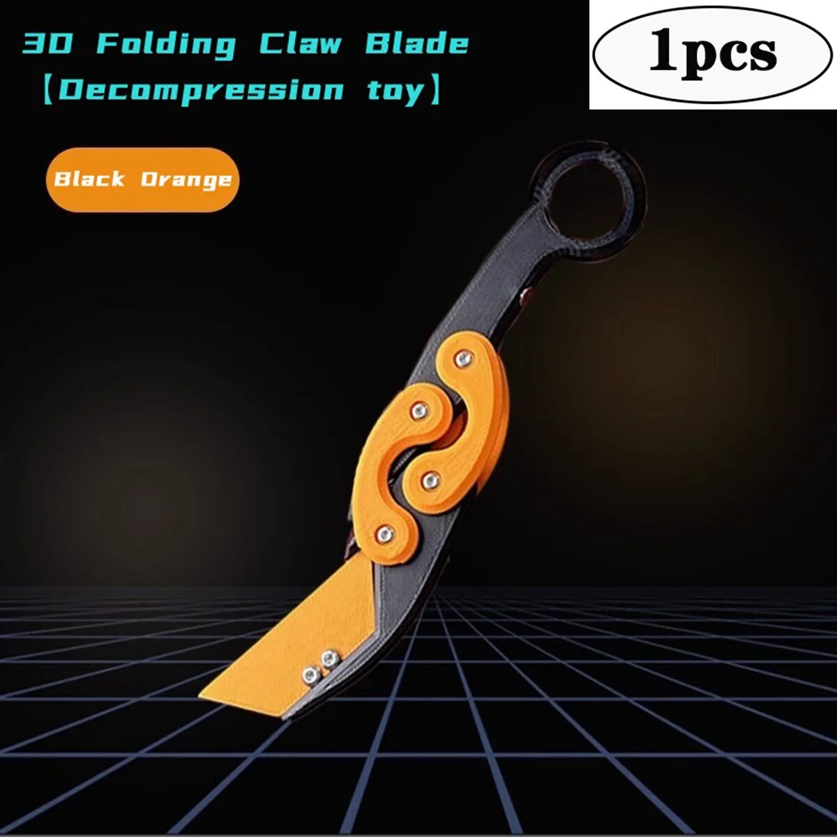 New HOT 3D Explosive Gravity Folding Claw Knife Butterfly Claw Gravity Knife Jumping New Quick Push Decompression Toy Cool Knife
