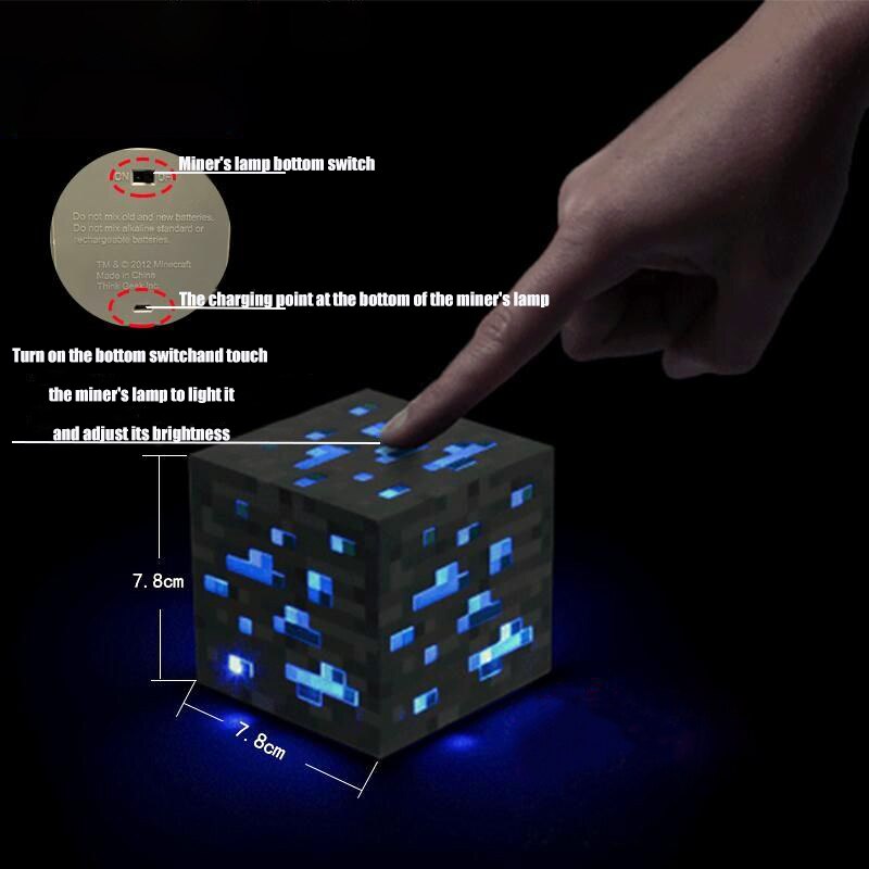 Minecraft LED Night Lights  USB Rechargeable ZD-014