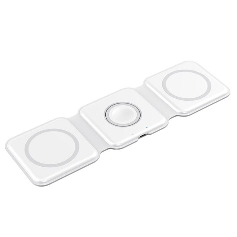 3in1 Magnetic Wireless Charger  for all phones Fast Charging Dock Station ZD-017