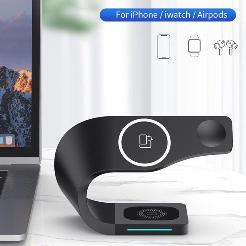 3in1 Wireless Charger  for ALL Apple Magsafe Max 15W Induction Chargers ZD-018