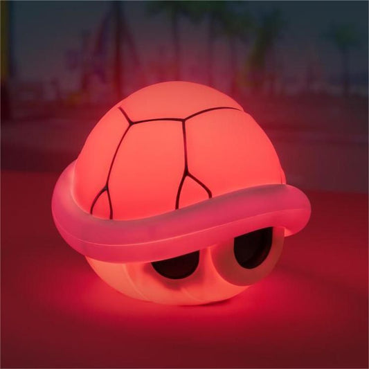 The red turtle shell of Nintendo Mario Racing around Paladone can sound nightlight ZD-041